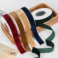 New 20mm 5 yards/lot Velvet Ribbon Handmade Wedding Party Decoration Ribbon For Gift Wrapping DIY Hair Bowknot Sewing Fabric Gift Wrapping  Bags