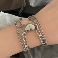 Silver Couple Bracelet Fashion