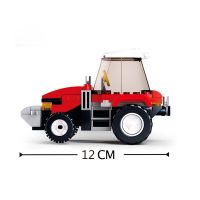 Hot Selling 2021 Cartoon Creative Farm Series Farmer Tractor Building Bocks City Classic Educational Toys For Children Kids Birthday Gifts