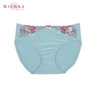 Wienna DU31452 ชุดชั้นใน เวียนนา กางเกงใน Luxury Panties ครึ่งตัว ไซซ์ M,L,E(XL) สีเหลืองอ่อน , เขียวอ่อน