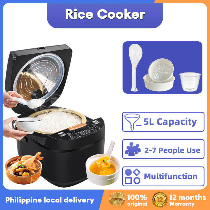 Smart rice cooker 5L large capacity oneclick quick cooking eight