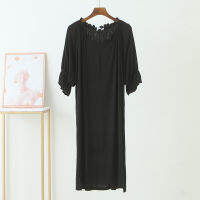 Size 6XL150kg Women Modal Dress Short Sleeve Summer Nightgown Sweet Large Dresses Home Wear Sleep Dress