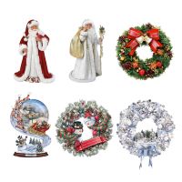 3D Merry Christmas Window Stickers PVC Removable Santa Home Wall Decal Murals Glass Art Holiday Party New Year Decorations