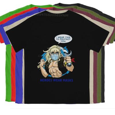 Men Heroes Wear Masks Classic T-shirts ElfQuest Movie Pure Cotton Men Clothing Leisure Men T Shirts Summer Tops Tee Shirt Unique