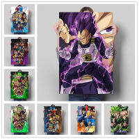 ญี่ปุ่น Anime Goku โปสเตอร์ Vegeta ภาพวาดผ้าใบการ์ตูนพิมพ์ตกแต่งบ้าน Wall Art เด็กตกแต่งห้อง Christm Gift