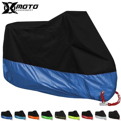 Motorcycle Cover All Season Waterproof Dustproof UV Protective Outdoor Travel Camping Bike Scooter Motorbike Rain Cover 9 Colors Covers