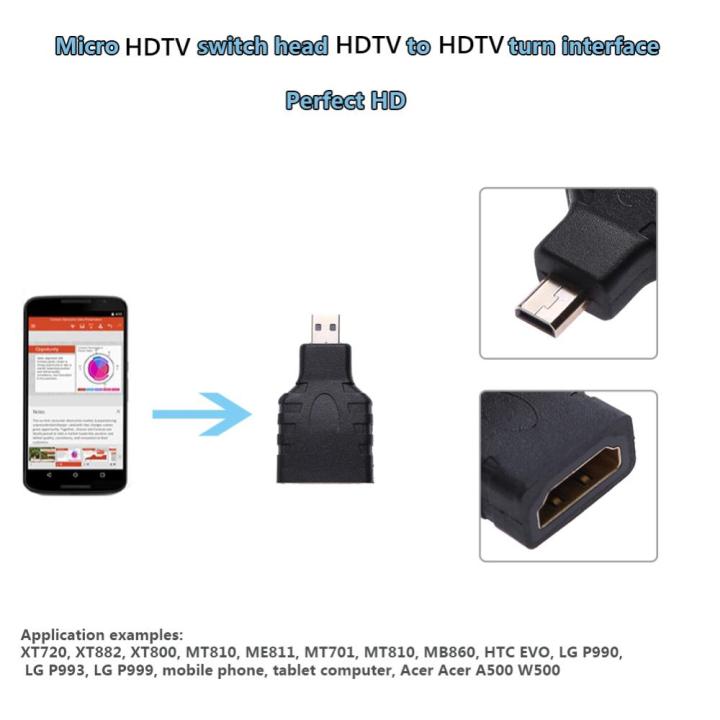 สำหรับแอนดอยด์ทีวีหัวแปลงเชื่อมต่ออะแดปเตอร์ตัวผู้สามารถใช้กับ-micro-hdmi-ได้