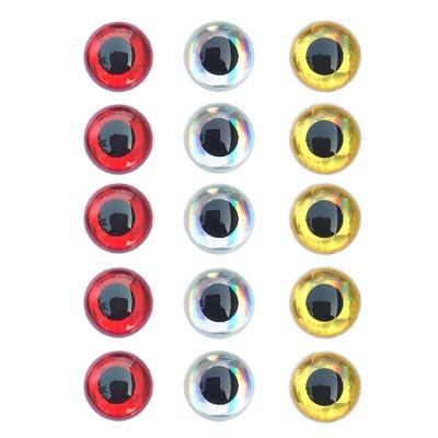 Fishing Lure Eyes 350pcs/set 3D Simulation Fly Fishing Crankbait Minnow Artificial Fish Eyes Silver/Red/Gold 3mm/4mm/5mm/6mm Accessories