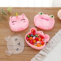 1pc Cute Cartoon Plastic Jewelry Storage Box For Ring Earring Necklace Ornaments Carrying Case Animal Shape Child Accessory Boxs