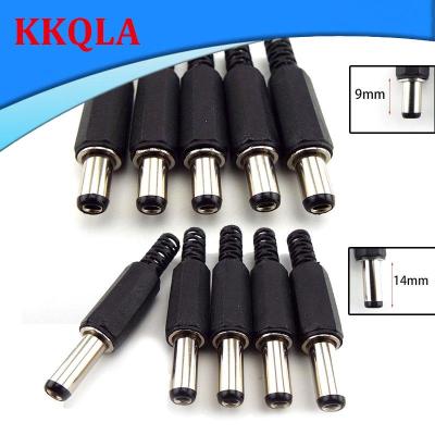 QKKQLA 9mm 14mm DC Male Power Supply Jack Adapter Plug Connector 5.5mmx2.1mm Socket For DIY Projects
