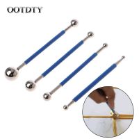 【YF】 OOTDTY 4pcs/set Double steel pressed ball tile grout repairing stick ceramic floor glue gap scraping Construction tools