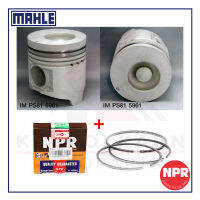 MAHLE ลูกสูบ+แหวน NPR สำหรับ ISUZU FVM01 (มี CG) รุ่นเครื่อง 6HE1-TC