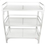 Dish rack aluminum 3-Tier size 98x49x88.5 cm.