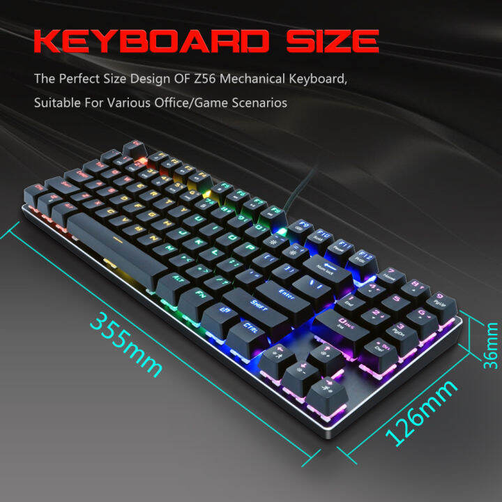 metoo-89key-mechanical-keyboard-usb-wired-led-backlit-gaming-mechanical-keyboard-with-numeric-keypad-for-desktop-notebook