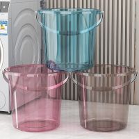 ❦▼ storage bucket transparent plastic trash can large-capacity portable student dormitory bath