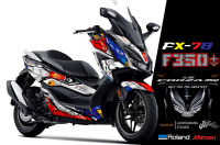 ติ๊กเกอร์แต่งลายรถ Honda Forza 350 2020 ลาย FX-350R