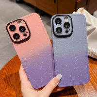 HOCE เคสโทรศัพท์ฟ้าลายดาวไล่ระดับสีสำหรับ iPhone 14 Plus 13 12 11 Pro Max เคสซิลิโคนแบบนิ่มพร้อมเคสป้องกันเลนส์หลายสีหมึกกระเด็นลูกอม