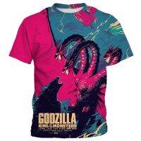 Godzilla เสื้อยืด (3-13 ปี) เด็กมังกรเด็กผู้หญิงเสื้อยืดเด็กลำลองด้านบนฤดูร้อนแฟชั่นใหม่