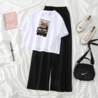 ๑✹✾ Best JBF Remeja Baju เสื้อยืดครอป และกางเกงขายาว ลายแมว 52