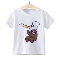 Cartoon Sloth Print Baby Kids T Shirt Boys Girls Children Kawaii Fashion Short Sleeves Summer Funny Clothing Tee,YKP080