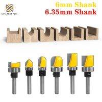 LANG TONG TOOL 6PC Pattern Bit Flush Trim Bit Straight Bit พร้อมบานพับแบริ่ง Mortising Router Bit เครื่องตัดไม้ LT097