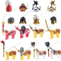 8Pcsset Lion Kingdom Knight Blocks Removable Horse Body Centaur Mini Action Figure Building Bricks Toys for Children Gifts