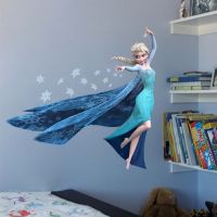 Kids Height DIY sticker Frozen Princess Scroll Puzzle Childrens room decoration stickers cartoon pegatinas autocollant enfant