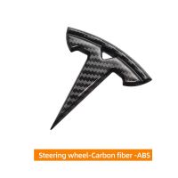 Car logo Emblem Sticker for Tesla Model 3 ModelY Wheel Front Back Trunk Auto Steering Wheel Badge Accessories
