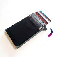 hot！【DT】◆✌  New Metal Wallet Man Aluminum Credit Card Pop-up Bank Holder With