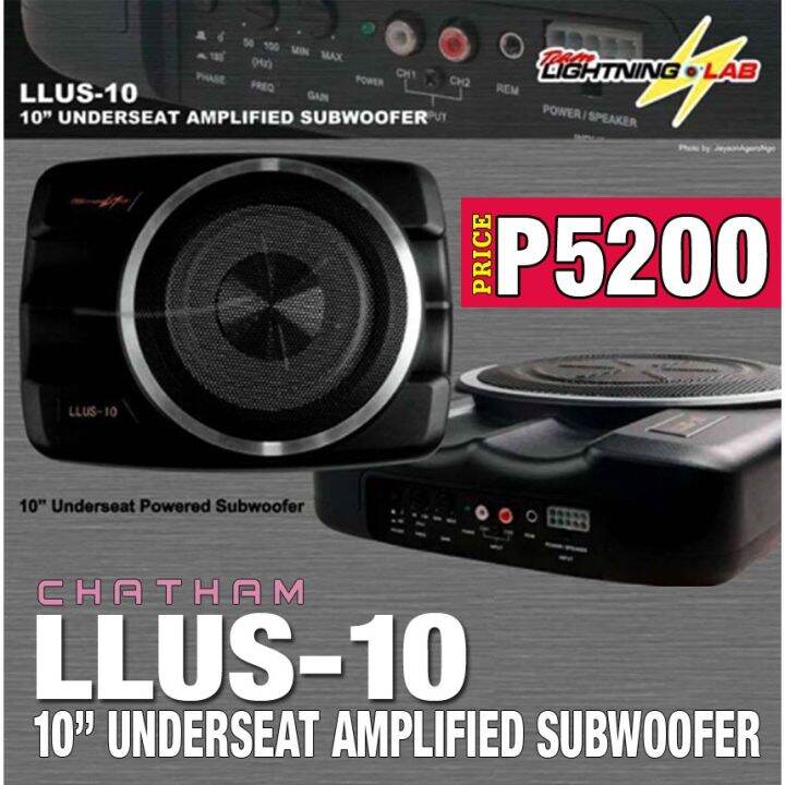ghy(Amplified) Lightning Lab 10Inches Underseat Subwoofer (LLUS10