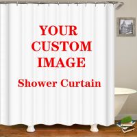 Custom Shower Curtain Bathroom Waterproof Curtains 3D Printing Customized Photo Polyester Bath Decor With Hooks for Dropshipping