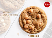 Soft cookies, Brown butter cookies, รส Macademia, คุกกี้นิ่ม, คุกกี้ชิ้นใหญ่ รสแมคคาเดเมี่ย