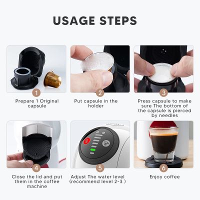 ที่ใส่แบบถอดเปลี่ยนได้สำหรับเครื่องชงกาแฟ Nespresso Dolce Gusto Coffee Powder ADAPTER ESPRESSO Maker