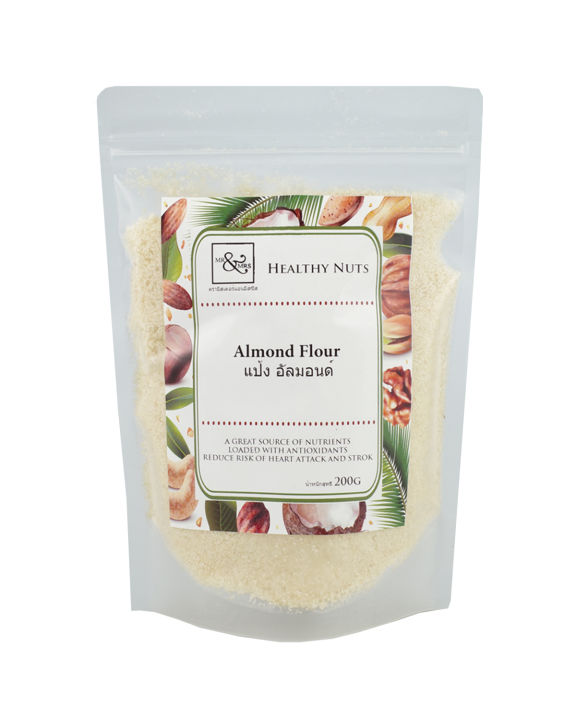Mr. &amp; Mrs. แป้งอัลมอนต์ Almond Flour (200 gm)