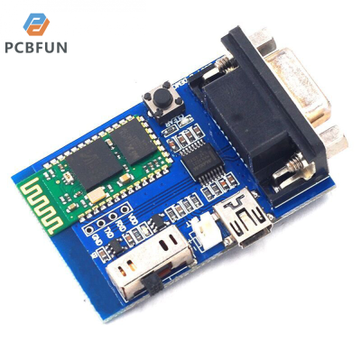 pcbfun พอร์ตอนุกรมโมดูล BC-04บลูทูธเวอร์ชันสาธิตอนุกรมแบบไร้สายพอร์ตอนุกรมแบบไร้สายการสื่อสารไร้สายโมดูลส่งข้อมูล RS232