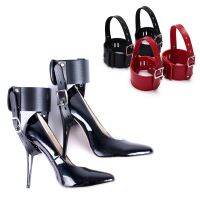 【HOT】♕ 1 Heels Locking Ankle Cuff High-Heeled Shoes Restraints Accessories