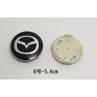 1Pc 56มม.52มม.Mazda PVC รถ Hubcaps อัตโนมัติศูนย์ล้อฝุ่นหมวกดุมล้อขอบรถฝาครอบ Badge Emblem