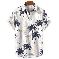 Limited Time Discounts Mens Hawaiian Oversize Short Sleeve Luxury Social Shirts Island Vacation Vintage Style Casual Floral Elegant Fashion Clothing