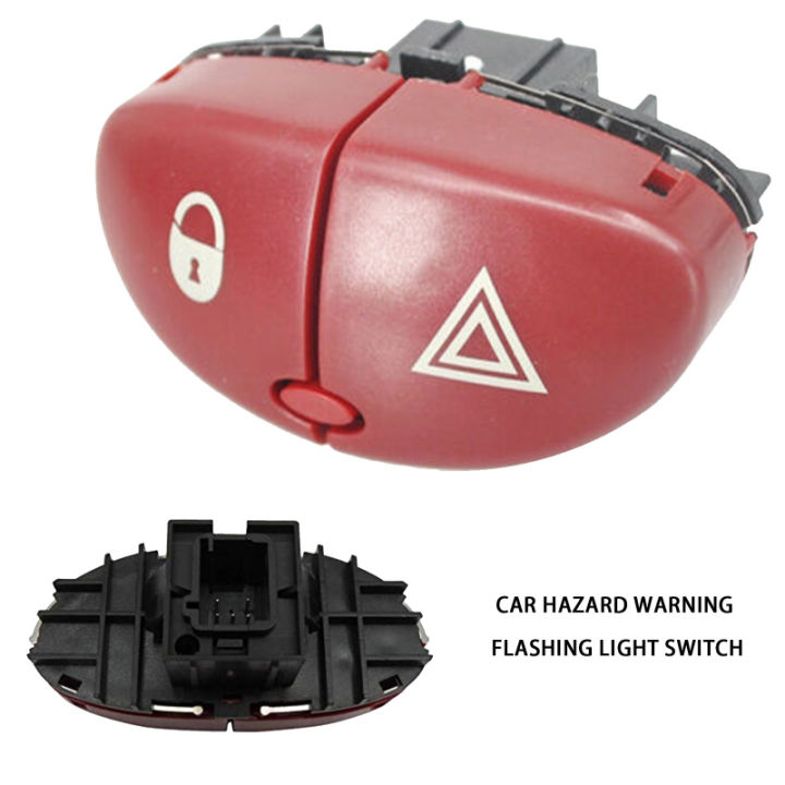 1-pcs-red-hazard-warning-flasher-switch-อันตรายปุ่มสวิทช์ไฟสำหรับ-peugeot-206-207-citroen-c2-6554l0-96403778jk