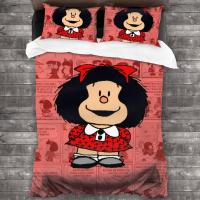 Mafalda ชุดเครื่องนอน Single Twin Full Queen King Size ชุดเตียง Aldult ห้องนอนเด็ก Duvetcover ชุด3D พิมพ์ Queen ชุดเครื่องนอน