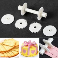 6Pcs/Lot Flower Border Fondant Ribbon Roller Cutters Dough Cutting Tool Cake Sugar Cutter Lace Cake Decorating Mold Embosser