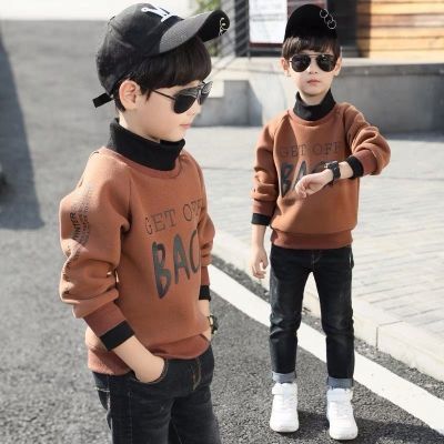 [COD] Boys sweater 2022 spring and autumn new childrens top boy foreign style big winter