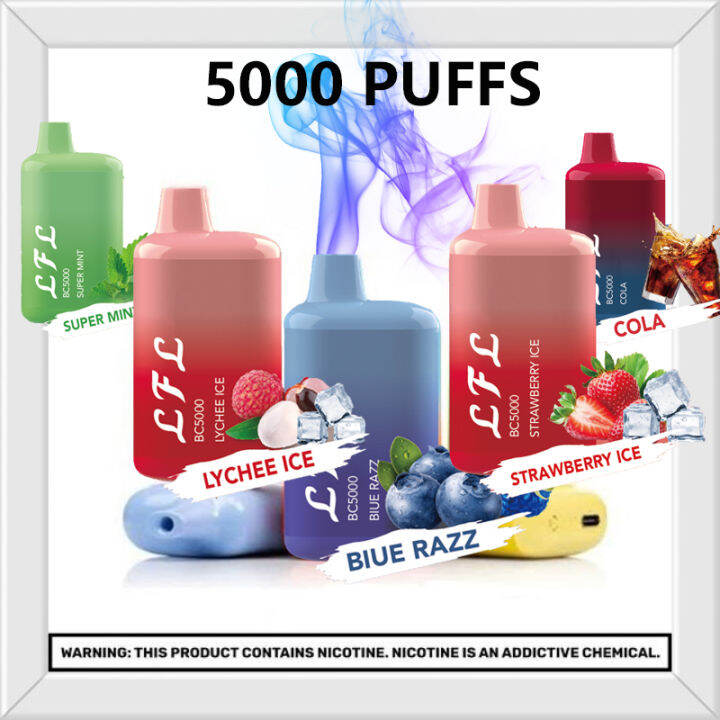 Vaping Smoke Set Original rechargeable Disposable Pod Up To 5000 puffs Vappe 20mg Juice Cola ice