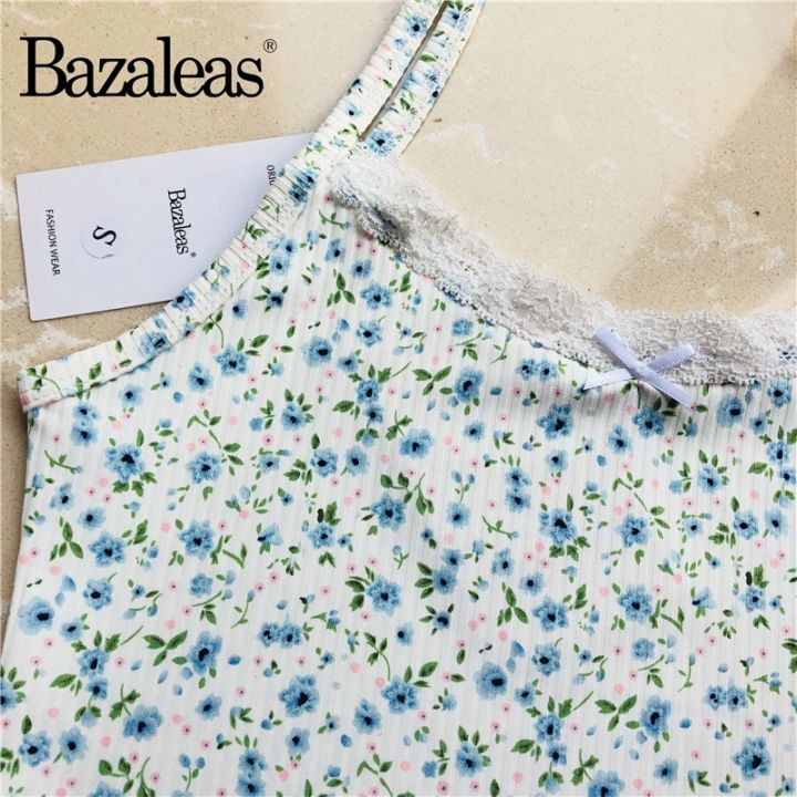 bazaleas-fashion-spaghetti-straps-camis-streetwear-crop-top-floral-print-top