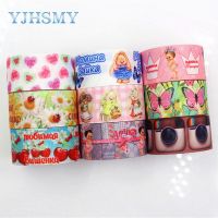 【CC】 YJHSMYG-18616-50225 mm 5 Yards Cartoon Printed grosgrain ribbonsDIY handmade Hair accessories wedding gift wrap