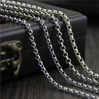 Thai Silver Women 3.0mm Trendy Silver Necklace 925 Sterling Silver Fashion Jewelry Women Men Link Chain Necklace Jewelry Making