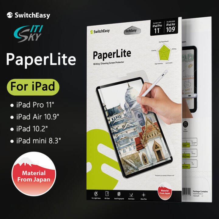 SwitchEasy PaperLite Paper Like Screen Protector (Adhesive Version) for