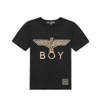 เสื้อยืดคอกลมผู้ชายแขนสั้น BOY LONDON บอยลอนดอน ปั๊มร้อน ลายนกอินทรี เสื้อยืดแขนสั้น 2019 รุ่นคู่ boy331