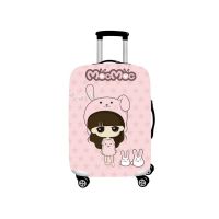 เคสกันกระแทกกระเป๋าเดินทางพิมพ์ภาพการ์ตูนตัวหุ้มกระเป๋าเดินทางเคสกันฝุ่นยืดหยุ่นสำหรับอุปกรณ์เสริมขนาด18ถึง32นิ้ว