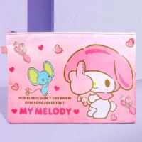 Melody Koro M Oxford Cloth Material A4 Paper Bag Bag Zipper Bag Sanrio Envelope To Receive Assignments 【AUG】